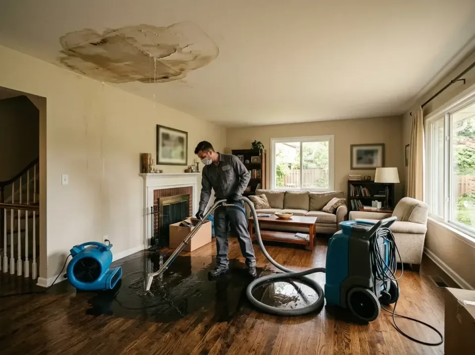 attic-pipe-burst-ceiling-drip-008 — frequently asked questions, Water Damage Restoration & Carpet Care in Wonder Lake, IL